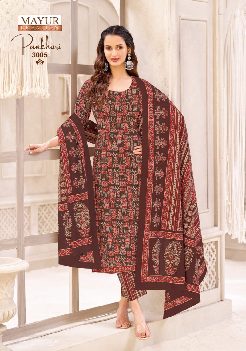 Pankhuri Vol 3 By Mayur Cotton Printed Dress Material 